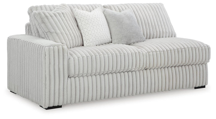 Stupendous 3-Piece Sectional and Ottoman - Alloy (3)
