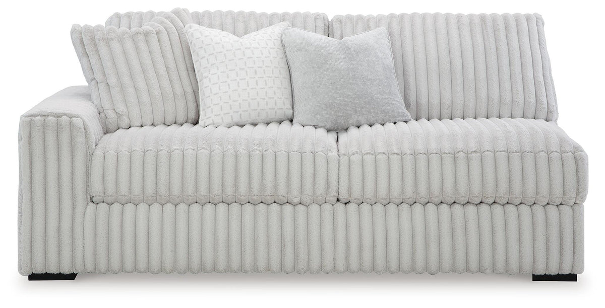 Stupendous 3-Piece Sectional and Ottoman - Alloy (2)