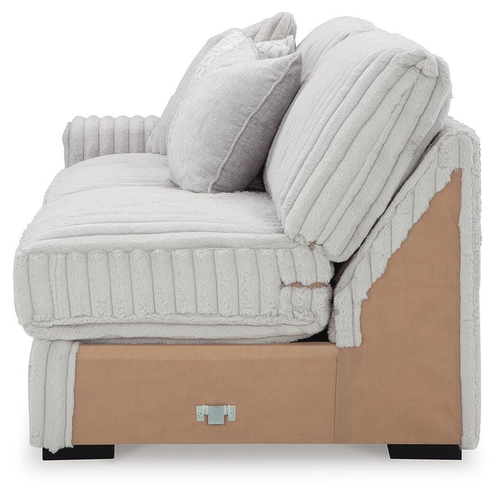 Stupendous 3-Piece Sectional and Oversized Chaise - Alloy (10)