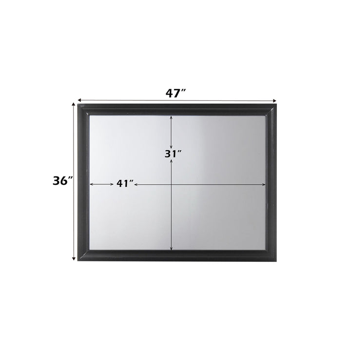 Naima Mirror in Black - dimensions