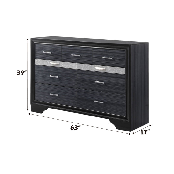 Naima Dresser in Black - dimensions