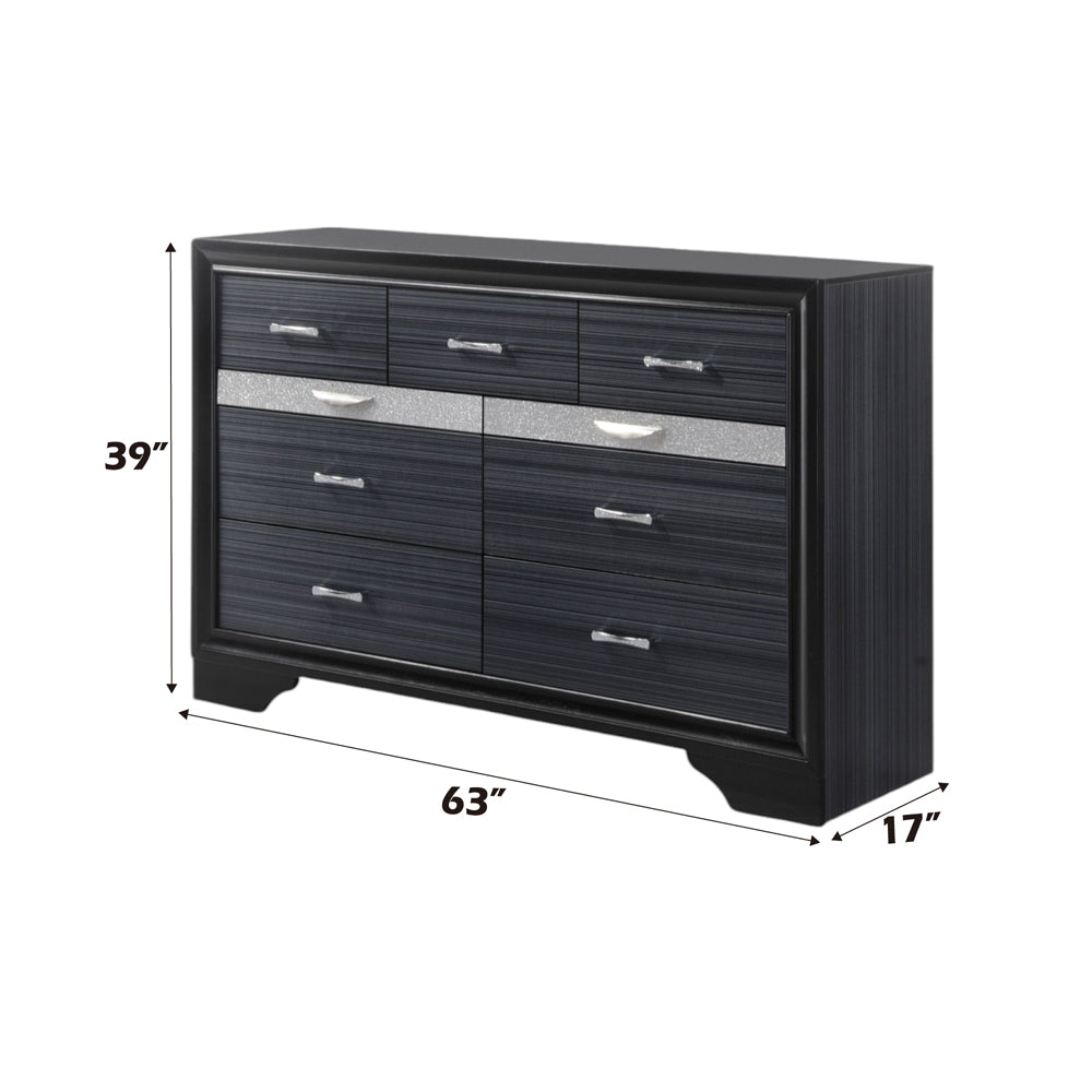Naima Dresser in Black - dimensions