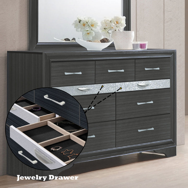 Naima Dresser in Black - features
