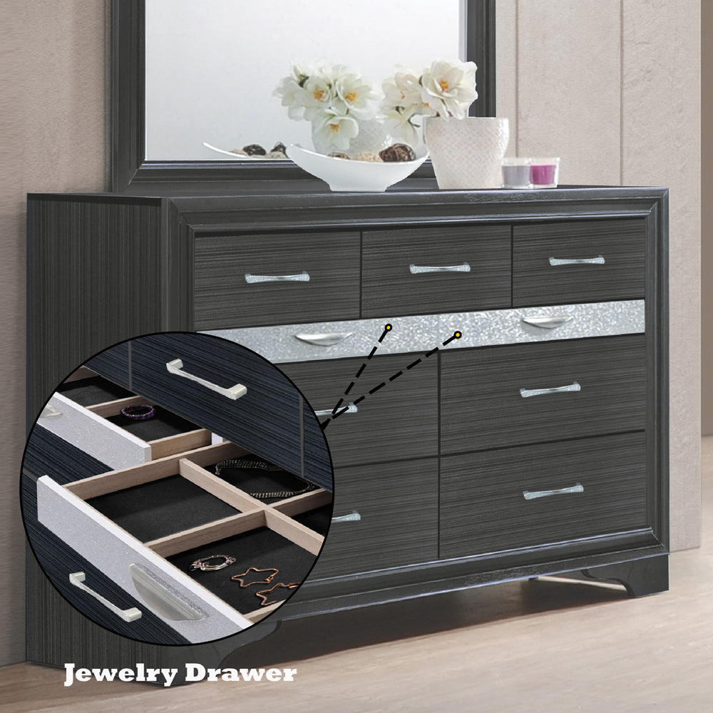 Naima Dresser in Black - features