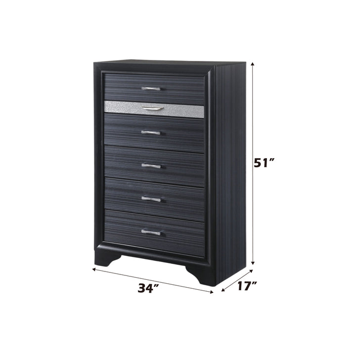 Naima Chest in Black - dimensions