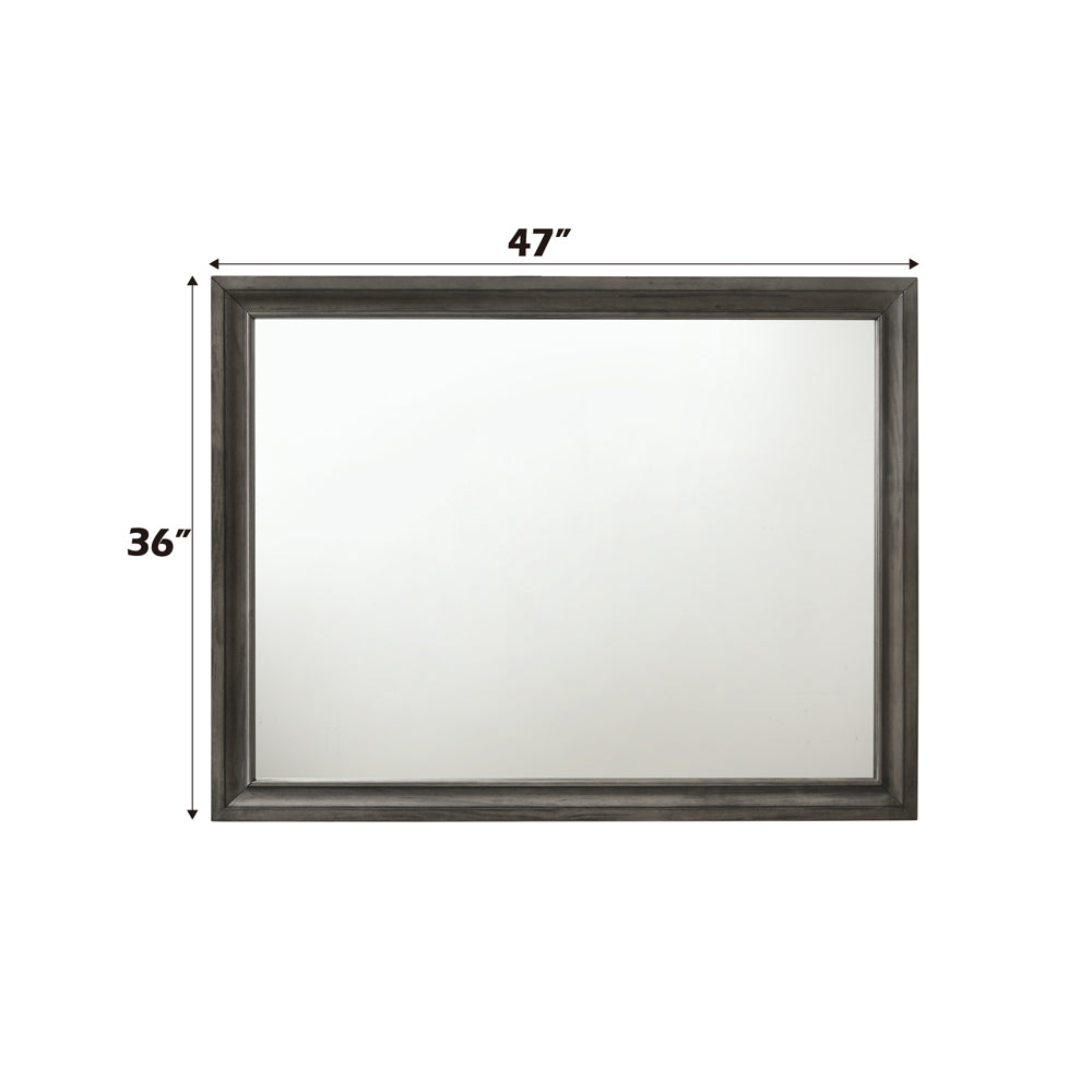 Naima Mirror in Gray - dimensions
