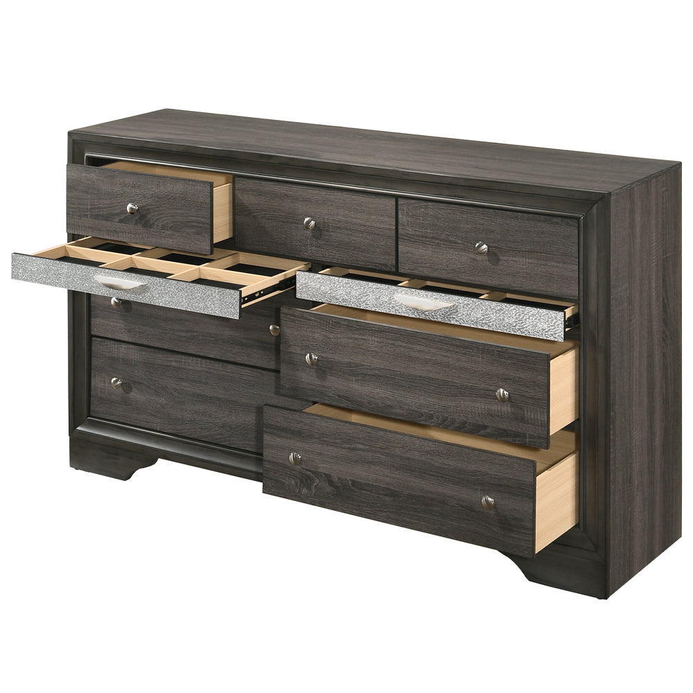 Naima Dresser in Gray