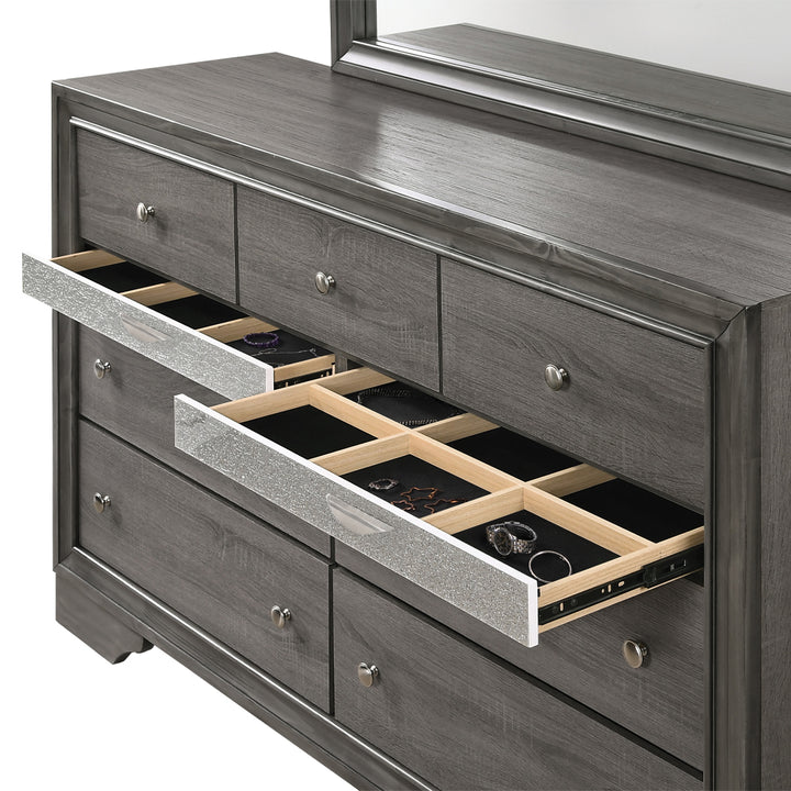 Naima Dresser in Gray
