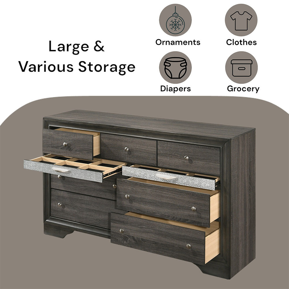 Naima Dresser in Gray - features