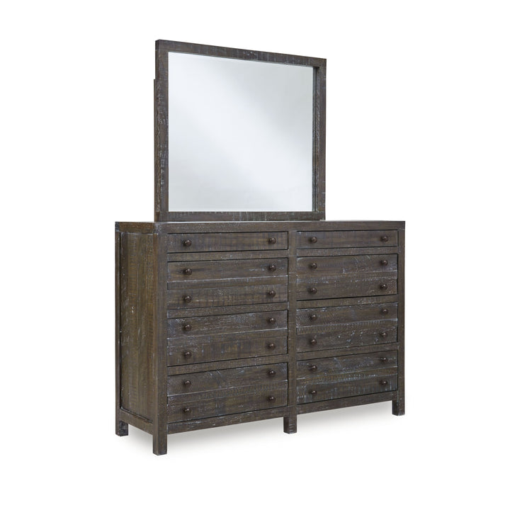 Modus Furniture 8Tr982A Townsend Solid Wood Eight Drawer Dresser In Gunmetal 2024