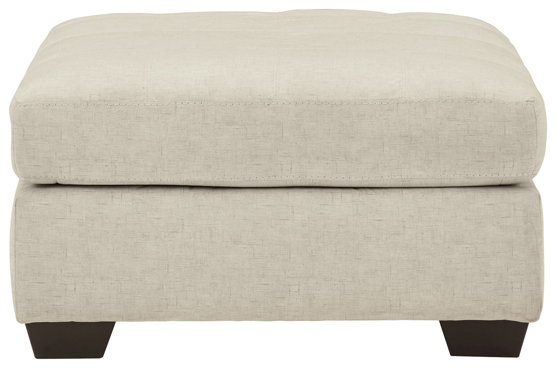 Falkirk - Oversized Accent Ottoman - Parchment