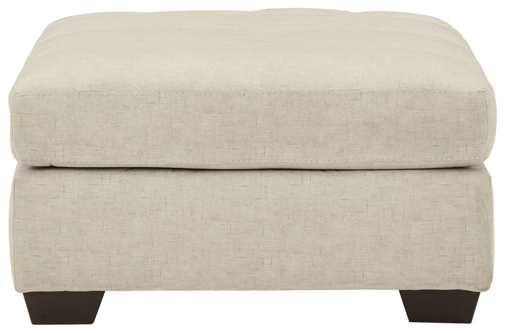 Falkirk - Oversized Accent Ottoman - Parchment