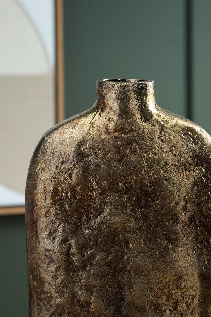 Wallmond - Vase - 13" - Antique Brass Finish by Ashley Furniture product image