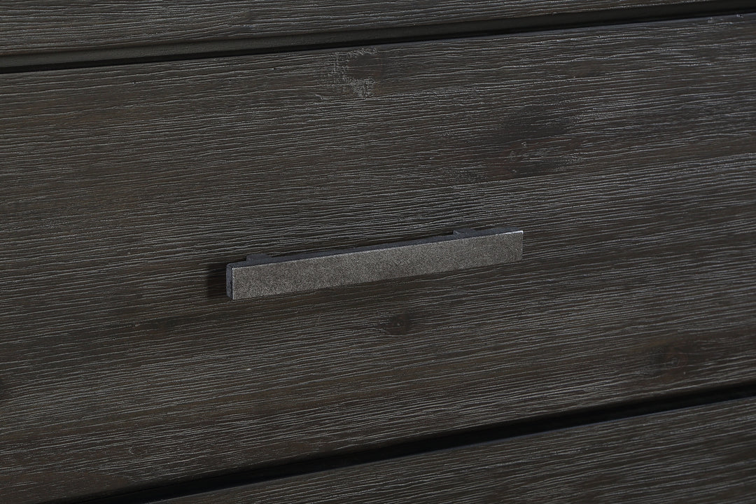 Modus Furniture 3Ft381 Meadow Solid Wood Two Drawer Nightstand In Graphite