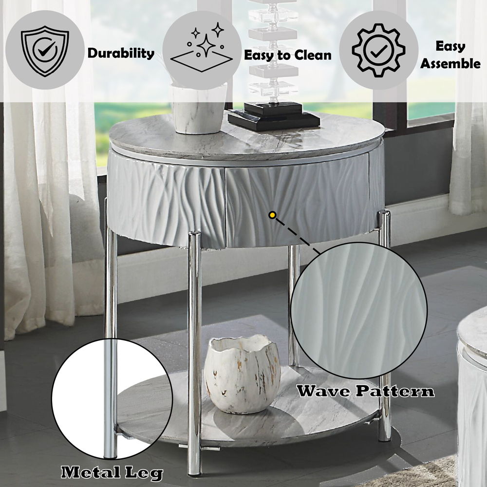 yukino-end-table-gray-high-gloss-chrome