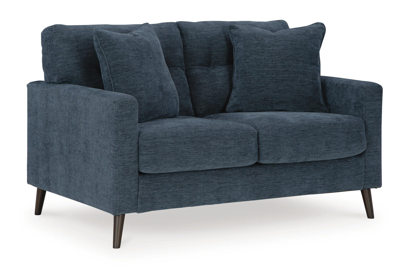 Bixler Loveseat - Blue (1)