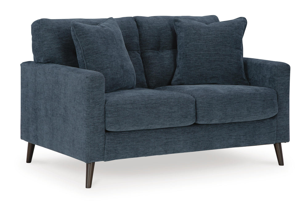 Bixler Loveseat - Blue (1)