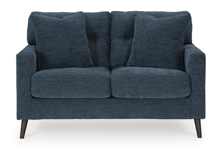 Bixler Loveseat - Blue (3)