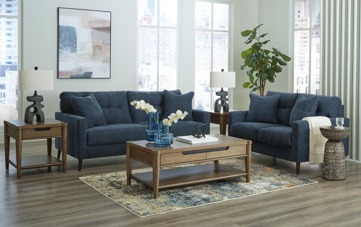 Bixler Sofa and Loveseat - Navy (3)