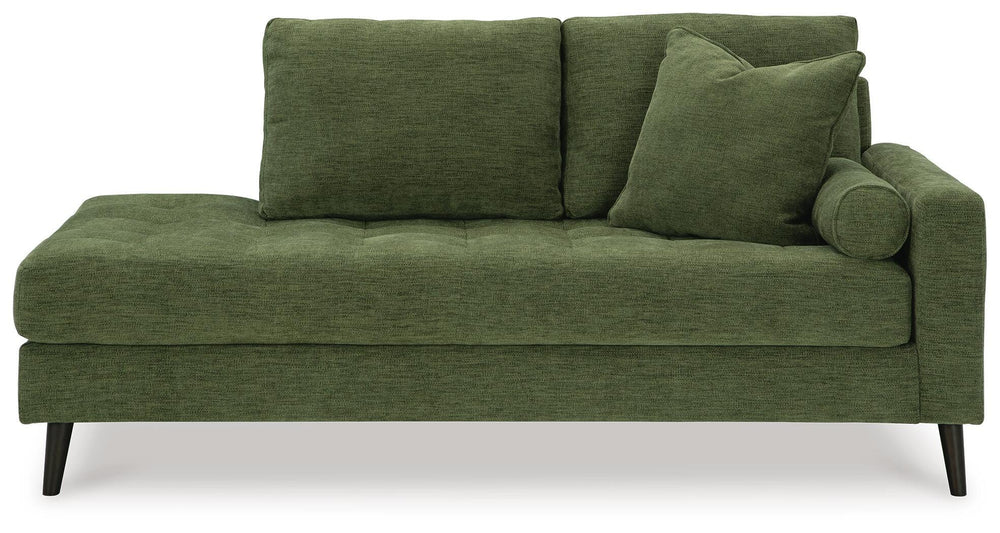 Bixler Sofa and Chaise - Olive (2)