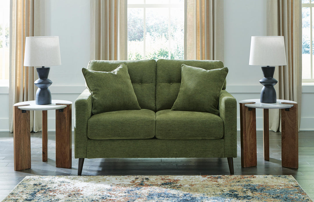 Bixler Loveseat - Green (2)