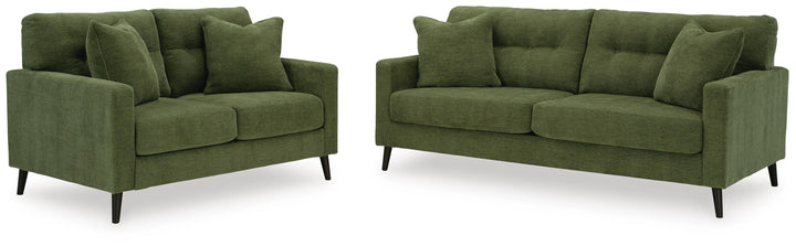 Bixler Sofa and Loveseat - Olive (2)