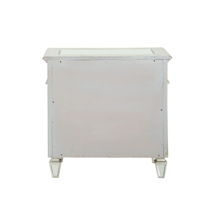 Varian Nightstand in Mirrored &amp; Sliver
