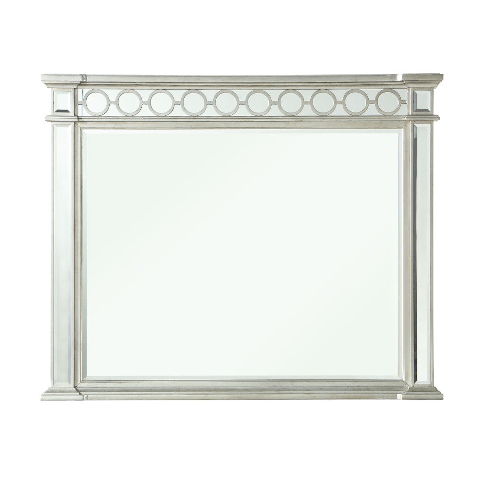 Varian Mirror in Mirrored & Sliver