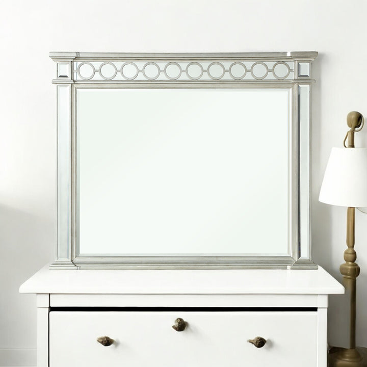 Varian Mirror in Mirrored &amp; Sliver