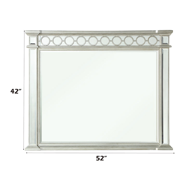 Varian Mirror in Mirrored &amp; Sliver
