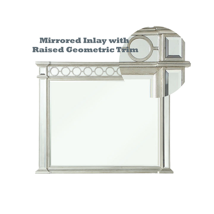 Varian Mirror in Mirrored &amp; Sliver