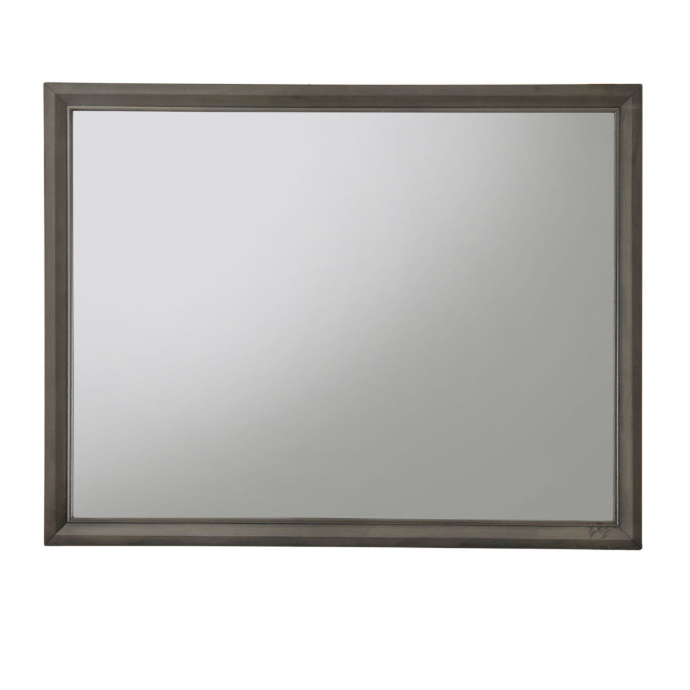 Carine II Mirror in Gray Finish