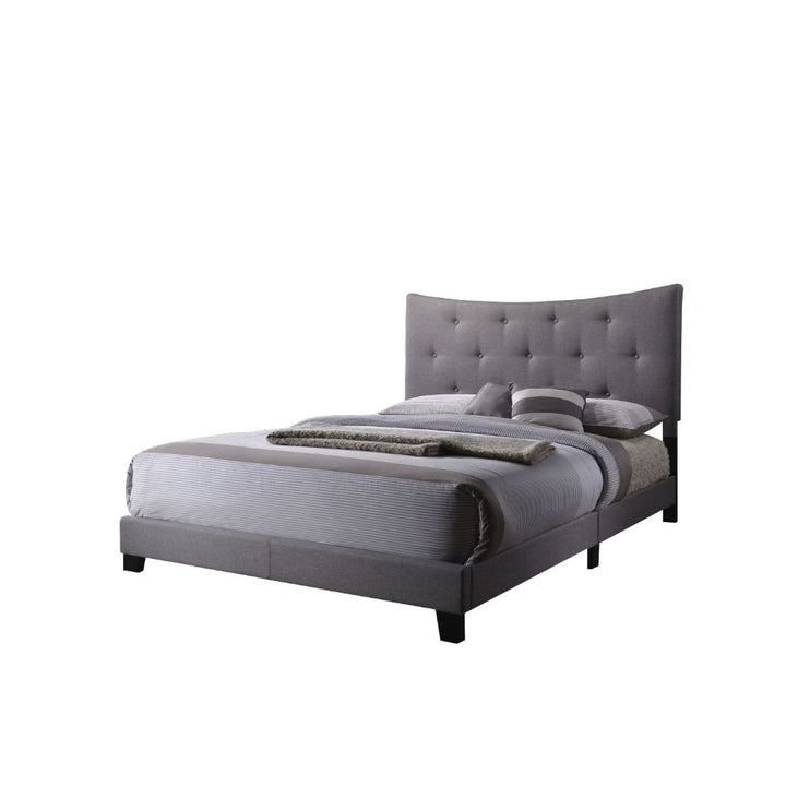 Venacha Queen Bed in Gray Fabric