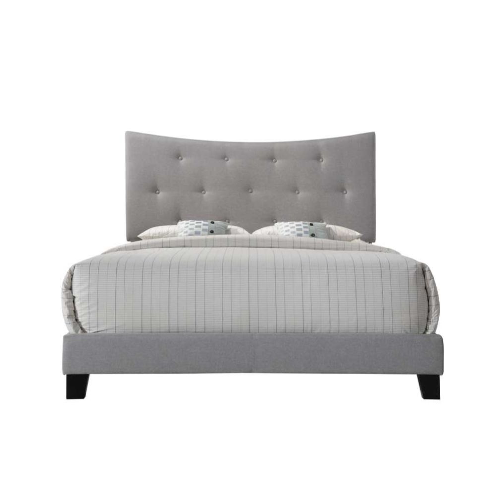 Venacha Queen Bed in Gray Fabric