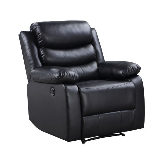 Eilbra - Power Motion Recliner - Black Synthetic Leather