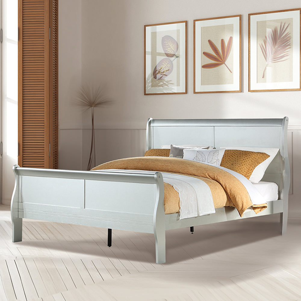 Louis Philippe EK Bed in Platinum