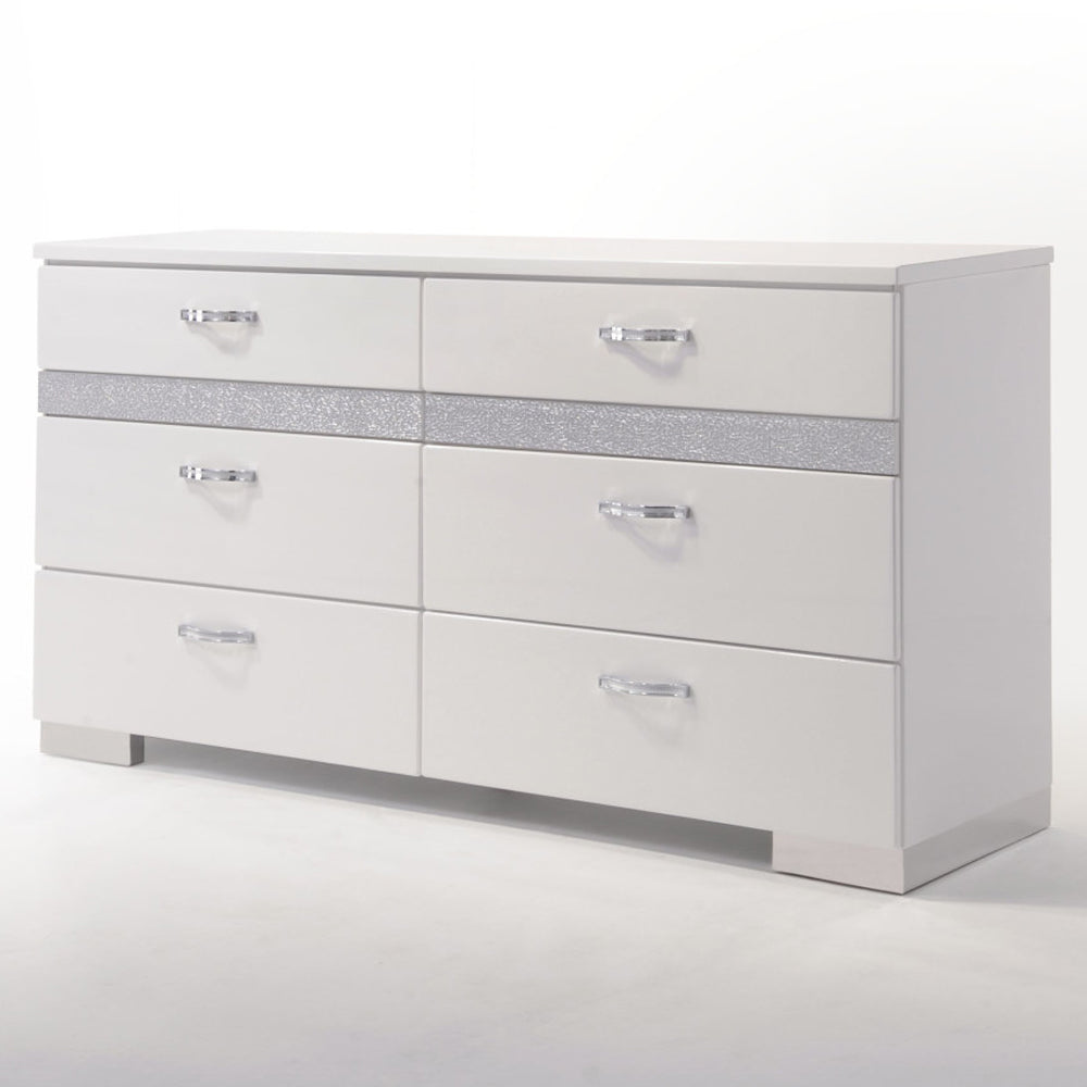 Naima II Dresser in White High Gloss