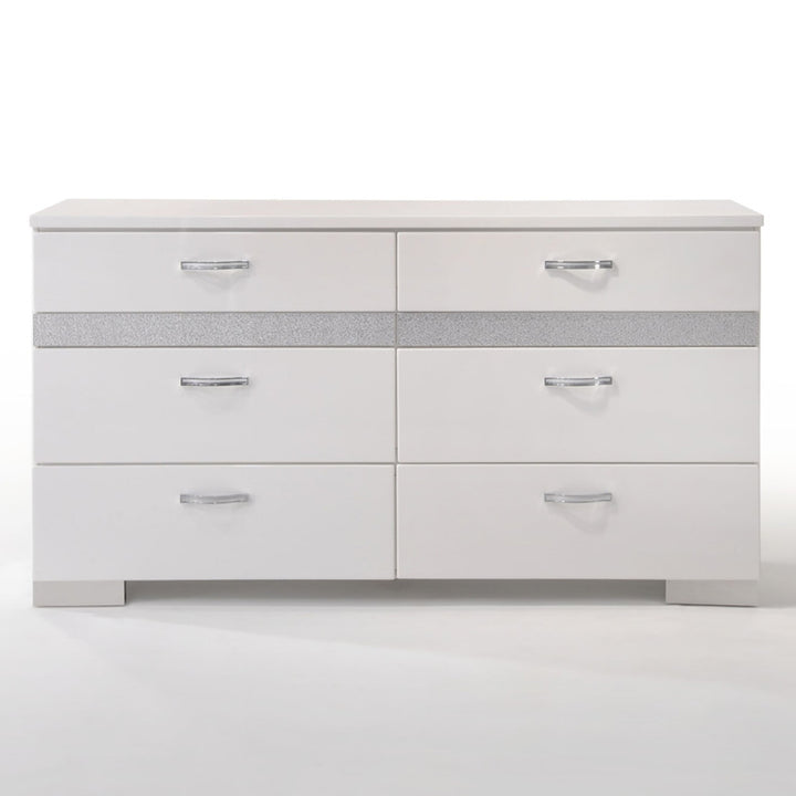 Naima II Dresser in White High Gloss