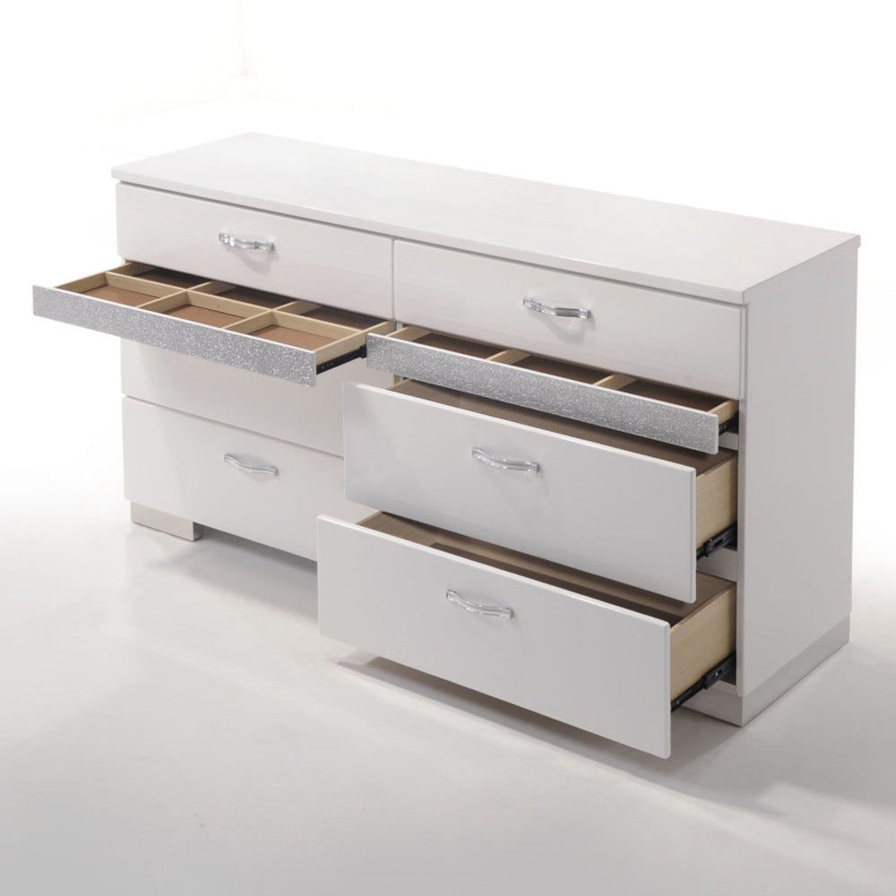 Naima II Dresser in White High Gloss