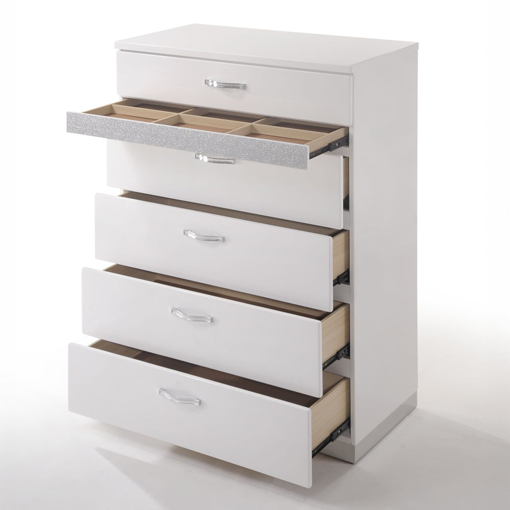 Naima II Chest in White High Gloss