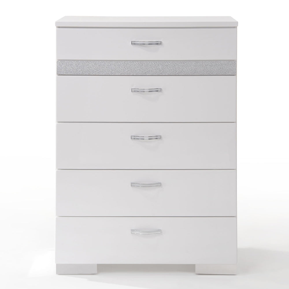 Naima II Chest in White High Gloss