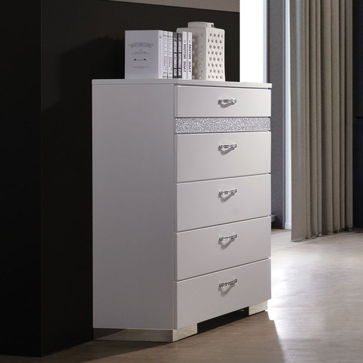 Naima II Chest in White High Gloss