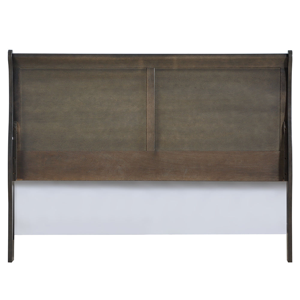 Louis Philippe EK Bed in Dark Gray