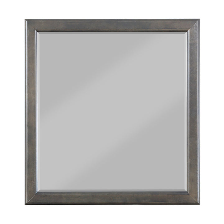 Louis Philippe Mirror in Dark Gray Finish
