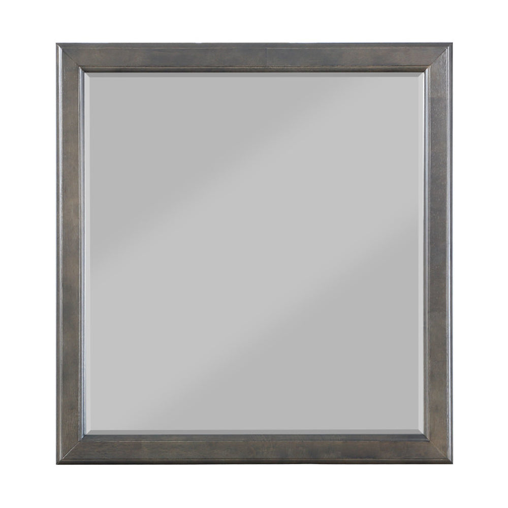 Louis Philippe Mirror in Dark Gray Finish