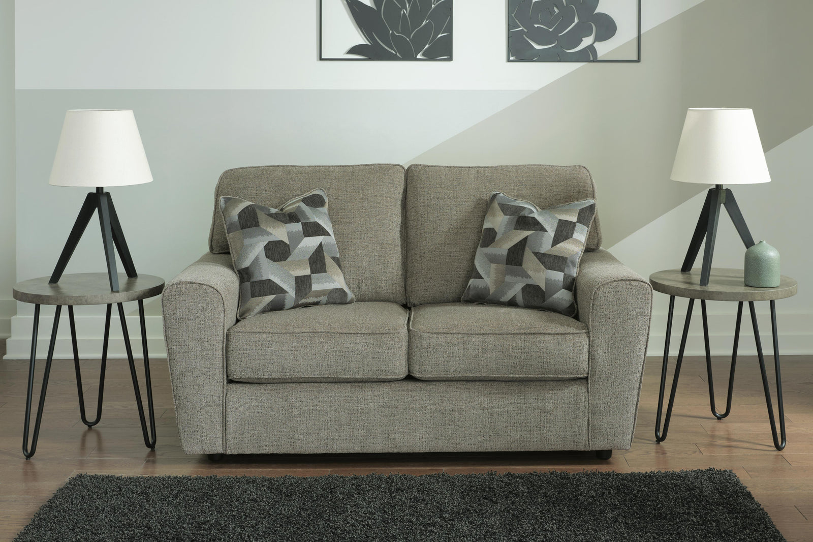 Cascilla Loveseat - Gray (2)