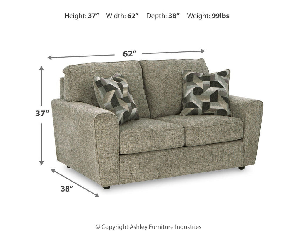 Cascilla Loveseat - Gray (6)