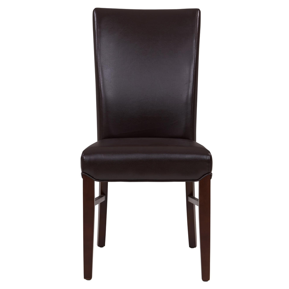 Milton Bonded Leather Dining Side Chair - Coffee Bean - view 4