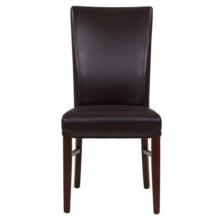 Milton Bonded Leather Dining Side Chair - Coffee Bean - view 4