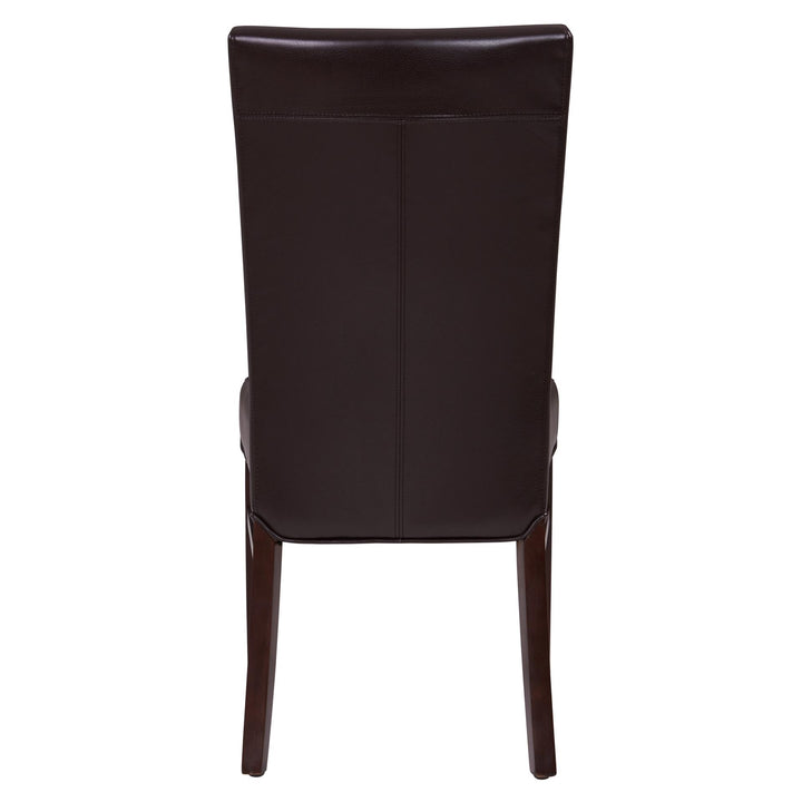 Milton Bonded Leather Dining Side Chair - Coffee Bean - view 6